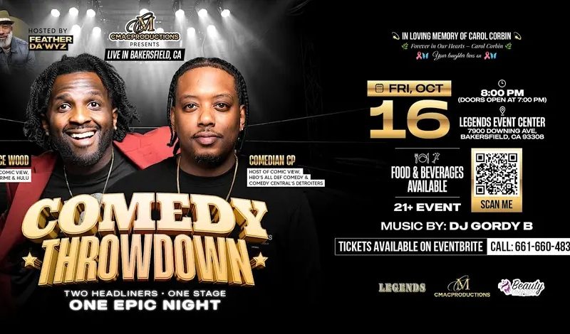 C MAC PRODUCTIONS Presents “The Comedy Throwdown” in Bakersfield