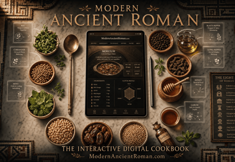 ModernAncientRoman.com Launches as an Interactive Digital Cookbook of Ancient Roman Cuisine
