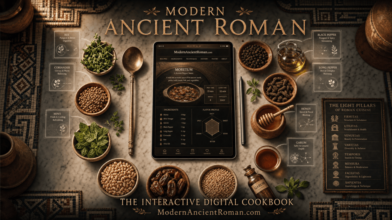 ModernAncientRoman.com Launches as an Interactive Digital Cookbook of Ancient Roman Cuisine